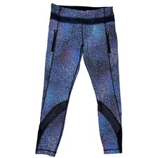 Lululemon Women's Inspire II Tights Sz 8 Strive Multi Black Run Yoga Athleisure picture