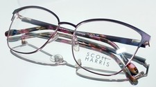 Originale SCOTT HARRIS Eyeglasses SH-930 C2 PLUM/PINK New Metal 54-16-138 picture