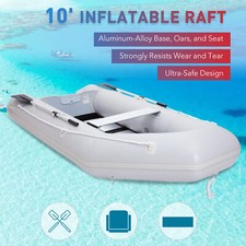 7.5/10ft Inflatable Boat w/pump Raft Fishing Dinghy Tender Pontoon Rescue picture