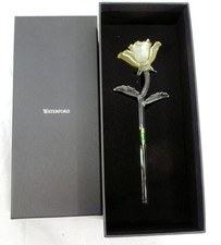 New Waterford Crystal Fleurology Satin Rose 7.5