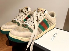 Gucci Leather Screener Sneakers MEN Size 8 picture