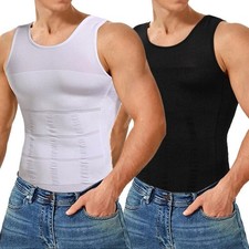 Men Body Shaper Slimming Tummy Vest Thermal Compression Shirt Tank Top Shapewear picture