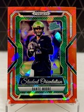 2025 Panini Prizm Draft Picks - Student Orientation Dante Moore #2 Red Ice Prizm picture