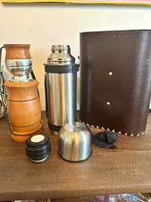 NOS vintage Argentinian matera / gaucho mate thermos travel set picture