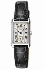 Longines DolceVita Quartz 23mm Silver Dial Leather Women's Watch L5.512.4.71.3 picture