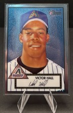 2001 Topps Heritage Chrome Victor Hall #CP109 Serial /552 Diamondbacks SP picture