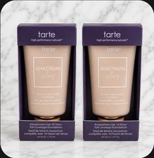 2x Tarte 22G LIGHT GOLDEN Amazonian Clay 16HR Hour Full Cover Foundation 1.7 oz picture