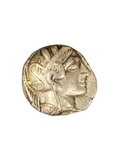 Attica Athens Athena /owl ancient tetradrachm AR Greek 440 BC - 404 BC picture