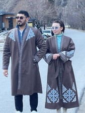 Chapan Shapan Jacket luxury Cape Kazakh Kyrgyz Oversized For Men picture