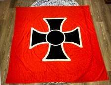 1OO% ORIGINAL WW2 GERMAN VETERANS ASSOCIATION IRON CROSS STANDARD BANNER 5 X 5 picture