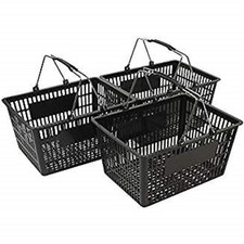 NEW Shopping Basket Set set of 3 black picture