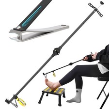 Foldable Extended Long Handle Toenail Clippers with Magnifier-4mm Wide Jaw picture