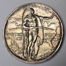 1926-S Oregon Trail Commemorative Silver Half Dollar Choice BU picture