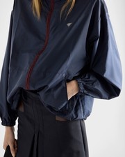 Prada BNWT Re-Nylon Navy Windbreaker Jacket Women’s Size 38 picture