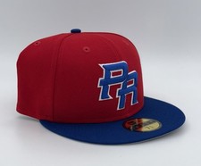 New Era Puerto Rico Baseball 2-Tone 59FIFTY Fitted Hat Size 7 3/8 picture