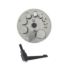 Round Disc Cutter Set with 10 Punches - Sizes From 1/8