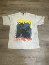 VTG Stussy EPMD Strictly Business Shirt Men Large White Short Sleeve Hip Hop picture