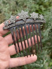 Antique Comb Stars Fine 19th Early 20th Century Fashion France picture