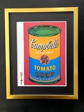 Andy Warhol 1980s Campbell's Soup Signed Pop Art Print for Collectors  Framed picture