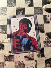 Spider-Man Original Hand Drawn Sketch Card Marvel ACEO Art Spider-Verse picture