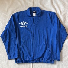 Vintage 90s Umbro Pro Training Drill Top Men’s Sm Blue Sweatshirt HK picture