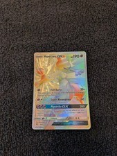 Mewtwo GX 76/73 Rainbow Rare Shining Legends Pokemon Holo NM picture