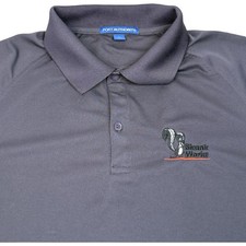 Lockheed Martin Skunk Works Polo Shirt Mens Large Dark Gray Short Sleeve picture