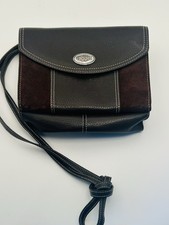 Brighton dark brown Leather, crossbody purse wallet Handbag picture