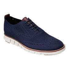 Cole Haan Men's ZEROGRAND Stitchlite Wingtip Oxford Shoes- Marine/Blue (US11.5M) picture
