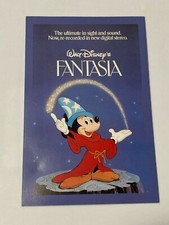 C. 1987 Walt Disney's Fantasia & Mickey Mouse Vintage Memorability Card Souvenir picture