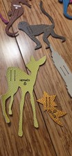 NEW VINTAGE HERMES PETIT H LEATHER CHARMS 4 BAG/XMAS $189=PICK2 H@T Unique picture