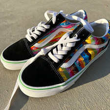 Vans Old Skool Sesame Street Multicolor Suede Low Top Sneakers Women 7 Mens 5.5 picture