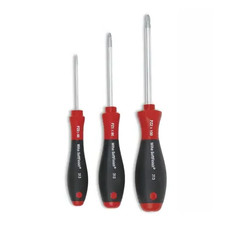 New Wiha 3-Piece Pozi-Drive Screwdriver Set (PZ; #0, #1 and #2 Screwdrivers) picture