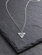 Triangle Necklace Pendant Yu-Gi-Oh Inspired Minimalist Unisex Jewelry picture
