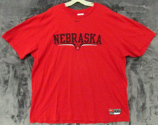Vintage Nebraska Huskers Cornhuskers Nike Team T shirt Short sleeve Mens XXL 2XL picture