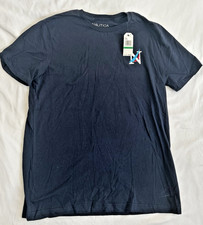 Nautica Mens Ocean Challenge T shirt NAVY LARGE NWT Sailboat MSRP $29.50 picture