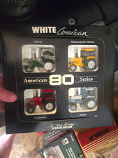 Ertl White American 80 Series Tractor Set 1990 1:64 Diecast Unopened Box 4286 picture