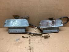 1970-71 Dodge Truck Front Parking Lights  PAIR Lenses Housings D100 W100 D200 70 picture
