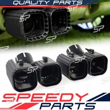Pair Black Exhaust Tips for 2020+ Land Rover Defender L663 90/110/130 3.0L picture