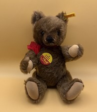 STEIFF ORIGINAL TEDDY BEAR 0202/26 JOINTED CARAMEL MOHAIR W TAGS 10