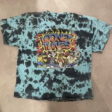 Looney Tunes Tie Dye T-Shirt Men's L Vintage Style Graphic Tee picture