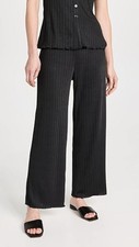Club Monaco Wide Rib Black Pant L picture