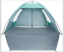 CAMEL CROWN 6 Person Beach Tent UPF 50+ Sun Shelter Shade Anchors Portable picture