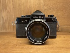 *Rare Black : Exc+5* Minolta SR-7 Film Camera Auto Rokkor PF 58mm F/1.4 Lens /JP picture
