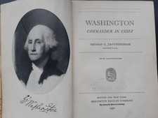 1930 WASHINGTON COMMANDER IN CHIEF Thomas Frothingham BOOK George Washington picture