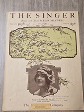 ELSA MAXWELL 1919 Antique Sheet Music The Singer Frances Alda Victor Record picture
