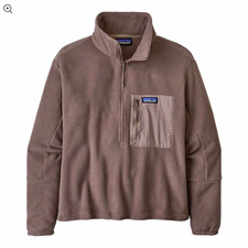 Patagonia women’s M Brown 1/4 Zip Pullover Jacket with Chest Pocket picture
