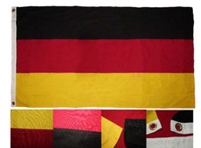 3x5 Embroidered Germany Plain Country Cotton Flag Large 3'x5' Banner Grommets  picture