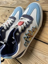 Ground Bluey Unisex Sneakers White Blue Cartoon Character Size 9 picture