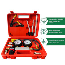 Cylinder Leak Down Tester, Petrol Engine Compression Leakage Detector Tool Kit picture
